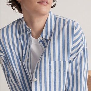 NWOT Madewell Poplin Oversized Shirt